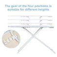 thumbnail image 4 of StarBay Blue Plaid Pattern Stable Iron Board Full-Size Foldable Ironing Board Extended Ironing Board Outside, Adjustable Height, 4 of 9