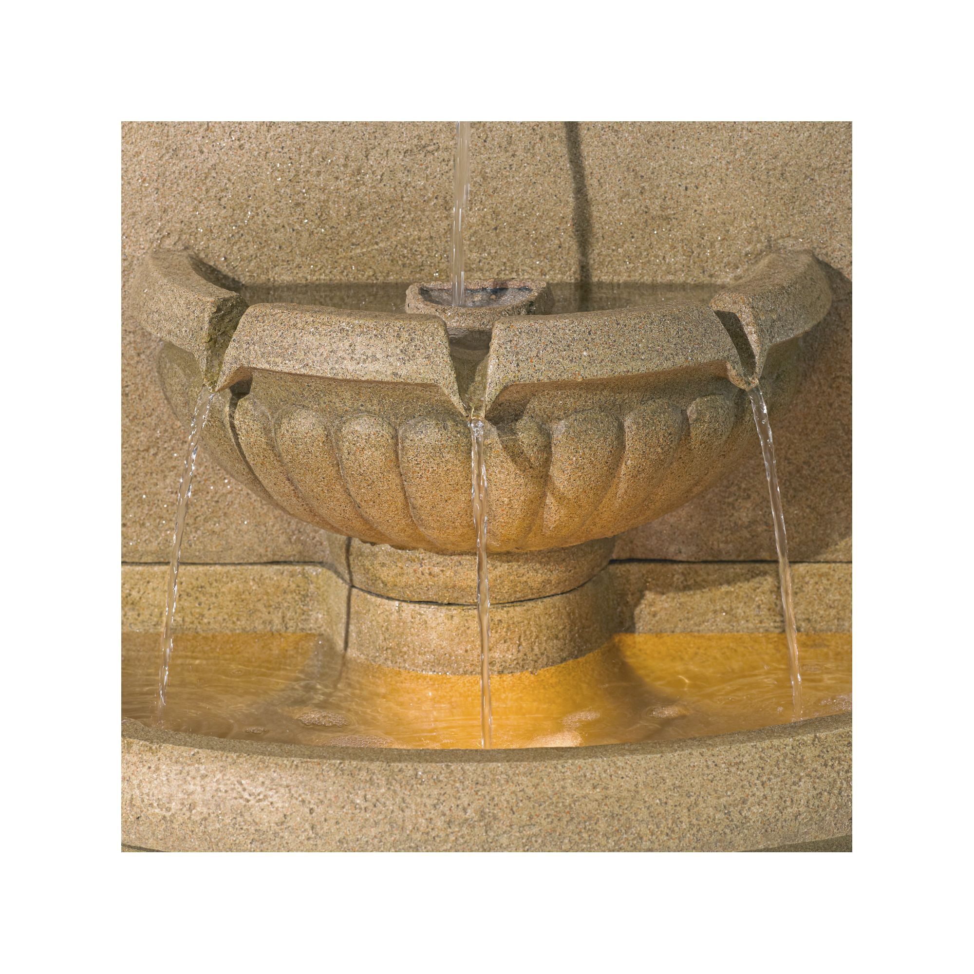 Royal Savanna Lion 58" High Large Italian Indoor Outdoor Decor Faux Stone Floor Fountain with Light LED Outside