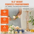 thumbnail image 4 of VEVOR 12PCS 49cm/19.3” Tall Crystal Wedding Flower Stand Vase for Party Decor, 4 of 9