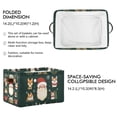 thumbnail image 2 of Yayeee Canvas Storage Basket with Handles for Shelves Fabric Bins Closet Organizer, Green Christmas, 2 of 8