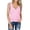 Pink, variant on DuoJiaJ Womens Casual Loose Solid Color Button V-neck SleevelessTops Blouses Vests Summer Tank Tops Women Green S