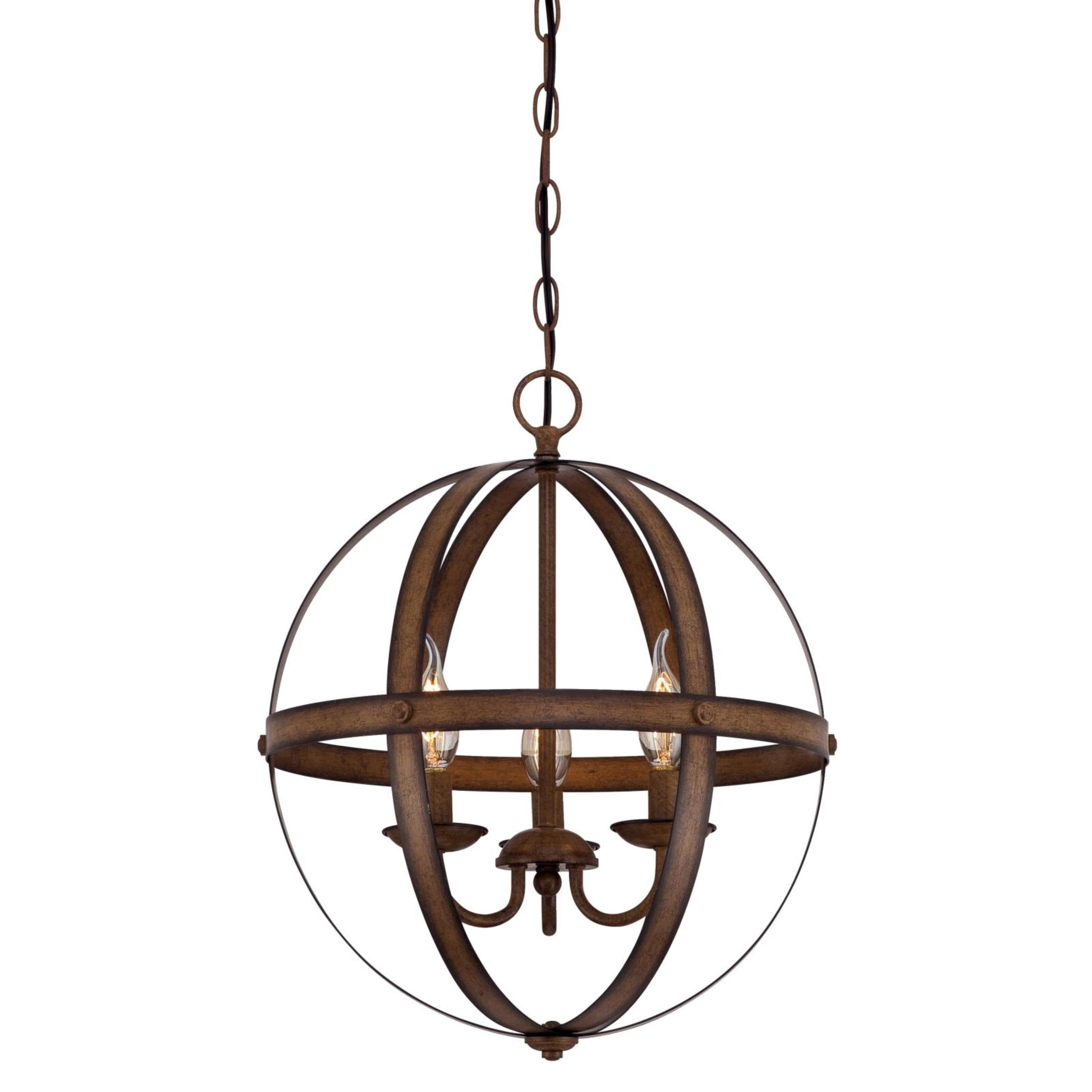 Westinghouse 6333600 Stella Mira Six-Light Indoor Chandelier, Barnwood and Oil Rubbed Bronze Finish