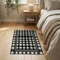 thumbnail image 3 of ODIKA 2'x3' Washable Doormat Non-Slip, Low Pile Large Boho Striped Border Layering Front Under Plaid Refined Structured for Entryway, Kitchen, Laundry Room, 3 of 7
