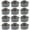 Gray, variant on GYTY 12pcs Heart-Shaped Silicone Cake Molds, 4-Inch Non-Stick Baking Pans for Weddings & Holidays - Red & Gray - For Baking Enthusiasts & Home Bakers