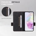thumbnail image 5 of For Samsung Galaxy S25 Ultra Case,Premium PU Leather Wallet Case Flip Magnetic Clasp Cover with [RFID Blocking][Card Holder][Stand Function] Shockproof Protective For Samsung Galaxy S25 Ultra,Black, 5 of 9