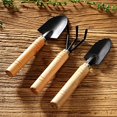thumbnail image 4 of Jinsinto 3 Pcs Mini Garden Tools, Garden Tools, Gardening Tool Set, Wooden Garden Tool Set, Home Planting Kit, for Weeding, Soil Loosening, Transplanting, Planting, 4 of 5