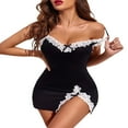 thumbnail image 2 of Chemise Sans Manches à Col en V Fendue en Dentelle pour Femmes, 2 of 6