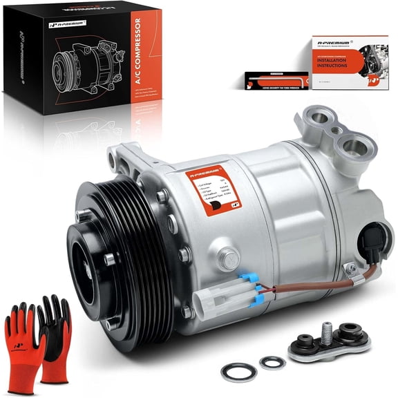 A-Premium A/C Compressor with Clutch Compatible with Saab 9-4X 2011, Cadillac SRX, Buick LaCrosse 2010-2011, Allure 2010, 3.0L 3.6L