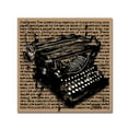 thumbnail image 2 of Trademark Fine Art Roderick Stevens 'Three-Quarter Typewriter' 24 x 24 (RS989-C2424GG), 2 of 4