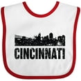 thumbnail image 3 of Inktastic Cincinnati Skyline Grunge Boys or Girls Baby Bib, 3 of 4