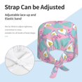 thumbnail image 3 of Scrub Caps Women Men, Cute Blue Yellow Pear Adjustable Working Caps, Turban Hat Cleaning Working Cap with Sweatband, Elastic Bandage Tie Back Nurse Cap, 3 of 5