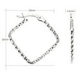 thumbnail image 5 of Tilo Jewelry .925 Sterling Silver Twisted Hoop Earrings for Women & Unisex, 5 of 5