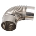 thumbnail image 3 of Chimney Extension Flue, Elbow Chimney Stove Pipe High Process Accuracy Leakage Proof Rustproof  for Camping, 3 of 7