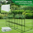 thumbnail image 6 of EAGLE PEAK 10x5x7ft Outdoor Lean to Walk-in Greenhouse with Shelf, White, 6 of 8
