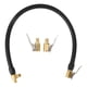 thumbnail image 1 of Unique Bargains 1 juego de manguera de extensión para inflador de vástago de válvula de neumático de 40 cm y 16 pulgadas con conector desinflable, 1 of 1