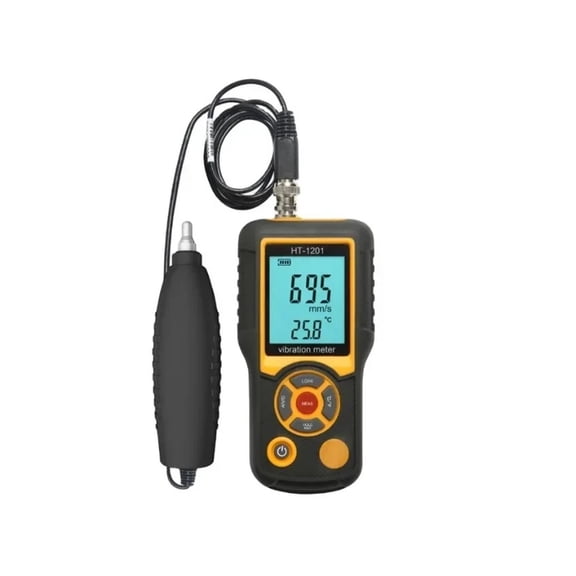 HT-1201 Portable Vibration Meter Analyzer 0.1~199.9m Ht-1201 Digital Split Type Vibrometer ,Easy to Operate
