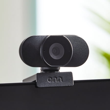 ONN 1440P WEBCAM WITH AUTOFOCUS AND BUILT-IN MICROPHONE, ADJUSTABLE,BLACK