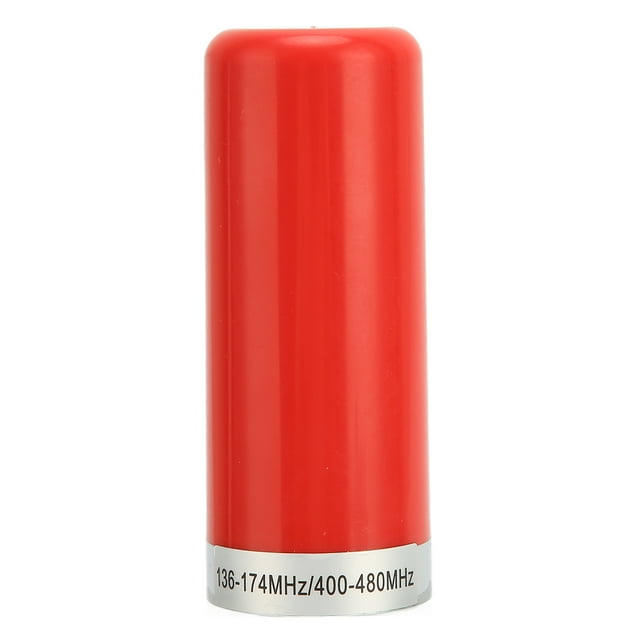 Antena Walkie Talkie para Coche VHF UHF 136‑174MHz 400‑470MHz Antena Corta de Doble Banda para vehículo Rojo