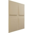 thumbnail image 2 of Ekena Millwork 19 5/8"W x 19 5/8"H Galveston EnduraWall Decorative 3D Wall Panel, UltraCover Satin Smokey Beige (Covers 2.67 Sq. Ft.), 2 of 6
