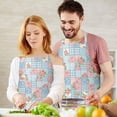 thumbnail image 3 of Pioneer Flower Floral Print Pattern Apron for Women and Men, Cotton Linen Waterproof with Pockets, Adjustable, 33x27 Inch for Kitchen, Gardening, BBQ, Salon, 3 of 6