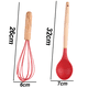 thumbnail image 2 of herramientas de cocina de madera resistentes al calor, sin BPA, utensilios antiadherentes para hornear, cocinar y mezclar., 2 of 5