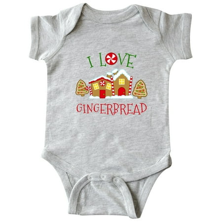 

Inktastic I Love Gingerbread Christmas Holiday Gift Baby Boy or Baby Girl Bodysuit