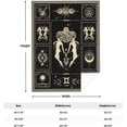 thumbnail image 6 of Gemini Gifts Constellation Blanket Astrology Decor Blanket Lightweight Microfiber Gemini Zodiac Sun and Moon Decor Birthday Graduation Meaningful Gifts Gemini Gifts for Women Men 60"X80", 6 of 6