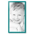 thumbnail image 2 of ArtToFrames 16" x 30" Aqua Picture Frame, 16x30 inch Green Wood Poster Frame (WOM-4428), 2 of 8