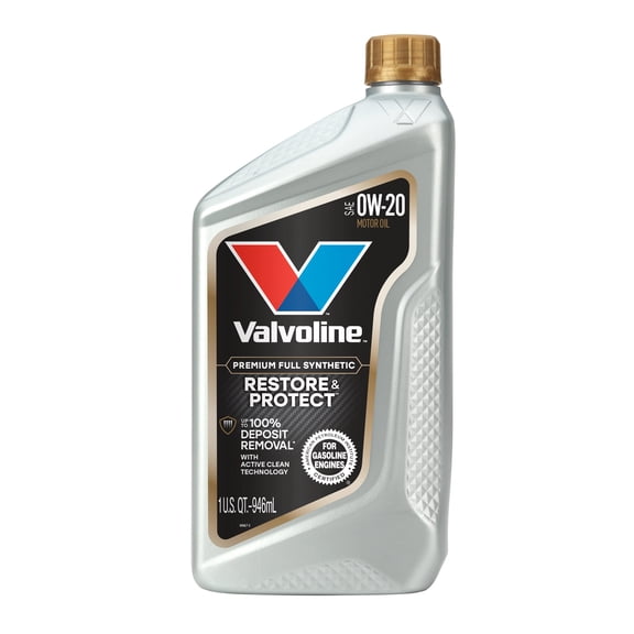 Valvoline Restore & Protect Full Synthetic 0W-20 Motor Oil 1 Quart