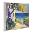 thumbnail image 4 of Stupell Industries House On Coastline Coastal Painting White Framed Art Print Wall Art, 14 x 11, 4 of 10