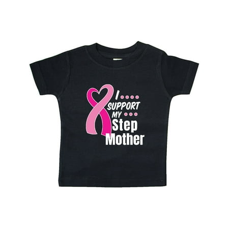

Inktastic Breast Cancer Awareness I Support My Step Mother Pink Ribbon Gift Baby Boy or Baby Girl T-Shirt