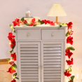 thumbnail image 4 of Cateissary Guirnalda navideña Decoraciones Decoración para el hogar Puerta de la pared Hoja Flores Vid Año Nuevo Vacaciones Guirnaldas colgantes 250 cm Kits de decoración para fiestas Escribe un Cateissary HA069852-01, 4 of 6