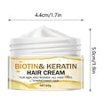 thumbnail image 3 of Crema Capilar con Biotina y Keratina 60 G - Nutritiva, Suavizante E Hidratante | Repara y Fortalece El Cabello | Control Del Encrespamiento E Hidratación | Todo Tipo de Cabello | 1 Frasco, 3 of 7
