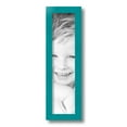 thumbnail image 2 of ArtToFrames 4" x 16" Aqua Picture Frame, 4x16 inch Green Wood Poster Frame (WOM-4428), 2 of 8