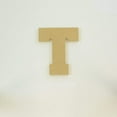 thumbnail image 3 of Package of 1, 8 Inch X 1/2" Thickness MDF Letter T in The Collegiate Font, Thick for Art & Craft Project, Made in USA, 3 of 4