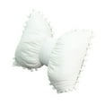 thumbnail image 4 of WLPZXP Bow Pillow PP Cotton Decorative Neck Pillow for Bedroom Farmhouse Study Room White, 4 of 9