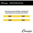 thumbnail image 2 of Champion Sports Poly Start and Finish Line Set, Yellow, 2 of 6