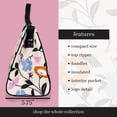 thumbnail image 3 of Kate Spade New York Bolsa de almuerzo portátil suave con forro interior aislado plateado y bolsillo de almacenamiento, jardín floral, 3 of 5