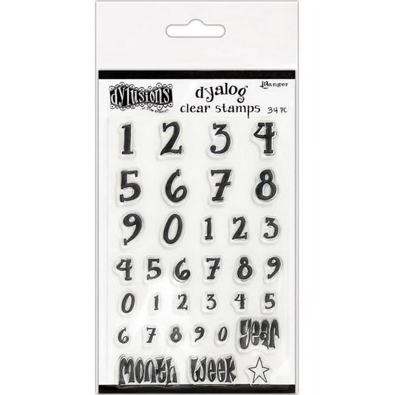 Dyan Reaveley's Dylusions Clear Stamps 4"X8"-Numerology