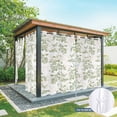 thumbnail image 6 of Sage Green Fruit Outdoor Curtains for Patio Waterproof,Windproof Privacy Curtains with Weighted Bottom,Vintage Plant Nature Botanical Flower Outside Drapes for Picnic Garage Yard 54"x95" 2 Panel, 6 of 8