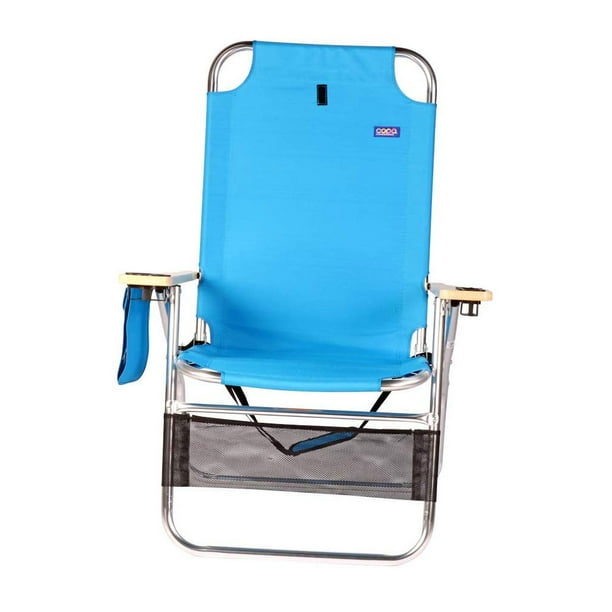 Copa big tycoon 4 position folding aluminum beach online lounge chair with canopy