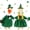 St Patrick's Day Style E, variant on Guvpev 2-Set St. Patrick's Day Goose Outfits - Lucky Irish Couple Costumes with Plaid Dress, Jacket, Wigs, and Pot of Gold - Festive Saint Patrick's Clothes for 23" Outdoor Porch Goose Statues
