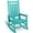 Aruba, variant on SERWALL Outdoor Rocking Chair, HDPE Patio Rocker for Lawn, Porch, Black