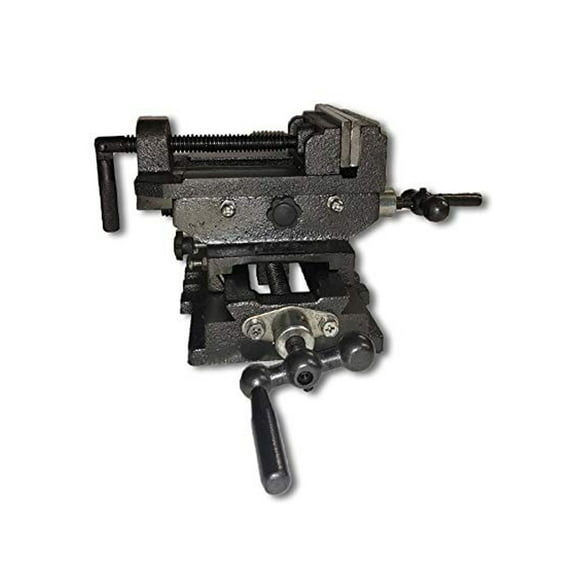 Voyager Tools 4" Cross Slide Vise, Heavy Duty  2-Way X Y Axis Drill Press  For Milling Machinists