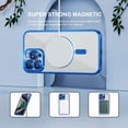 thumbnail image 4 of 3-in-1 Entronix Bundle for iPhone 16 Pro, Glossy Magnetic Clear Case 2 Screen Protector, Blue, 4 of 7