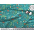 thumbnail image 2 of Soimoi Rayon Fabric Leaves,Berries & Triangle Geometric Decor Fabric Printed Yard 42 Inch Wide, 2 of 3