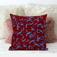 thumbnail image 4 of Amrita Sen Designs CAPL1095BrCDS-BL-28x28 28 x 28 in. Leaf Art Broadcloth Indoor & Outdoor Blown & Closed Pillow - Red, Turquoise & Blue, 4 of 4