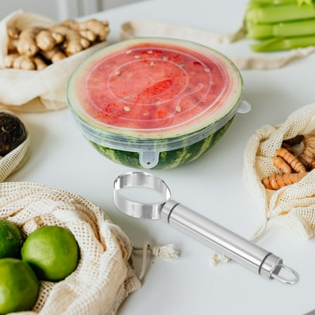 CTIRCHIU Stainless Steel Fruit Scooper Tool, 1 Pack, 7.1 x 1.6 Inches, Kitchen Gadget for Melons and Melon