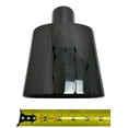 thumbnail image 5 of 2.25" Inlet Exhaust Tip 6.0 X 2.25" Outlet 9.0" Long Rolled Oval Angle Black 304 Stainless Steel WOVAL6002509-225-MBK-SS Wesdon Exhaust Tip, 5 of 7