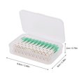 thumbnail image 3 of Cepillo interdental de silicona Cepillo de limpieza dental suave Herramienta de higiene (Verde), 3 of 8